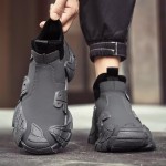 Men's High Top Running Shoes Lightweight Slip On Walking Shoes Workout Shoes for Men Fashion Sneakers