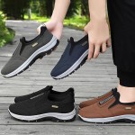 Orthopedic Walking Shoes, Men's Comfortable Waterproof Breathable Orthopedic Walking Shoes Hiking Shoes x2