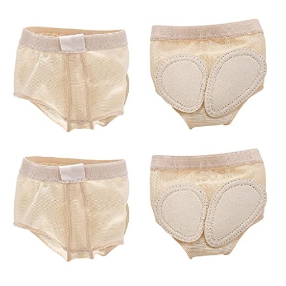 Dance Paws Pad Foot Thongs [2 Pairs] - Lyrical Dance Shoes, Ballet Paws with Nylon Bag