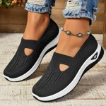 Orthopedic Shoes for Women 2025,Women's Soft Sole Mesh Comfort Wedge Sneakers Breathable Slip On Arch Support Non-Slip Comfortable Wide Width Summer Lightweight Knit Nurse Comfy Walking Sneak