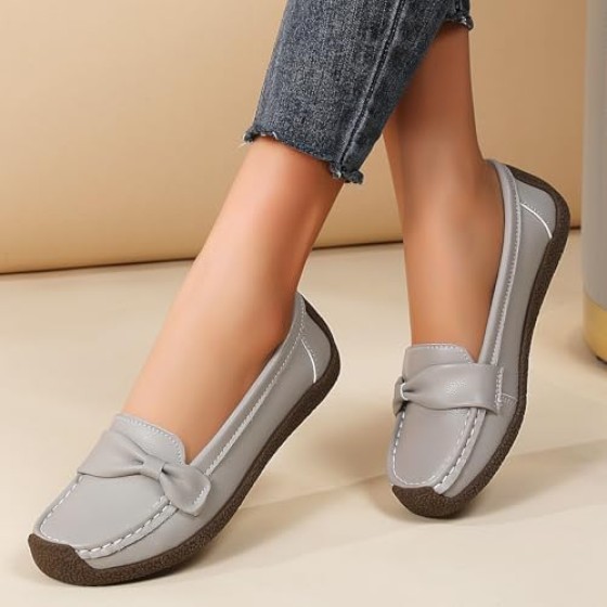 Women's Comfortable Lightweight Penny Loafers Slip On Business Casual Dress Shoes Work Office Flats Walking Shoes Driving Mocs for Women