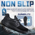 Furuian Steel Toe Indestructible Shoes Men Women Lightweight Puncture Resistant Safety Work Shoes Sneakers for Construction Working Breathable