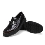 Men's Luxury Genuine Leather Dress Loafers, Casual Buckle Slip on Loafers Moc-Toe Business Dress Shoes Party Wedding Slip-on Loafer for Mens