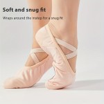 Women's Foldable Ballet Shoes Lightweight Dance Shoes Anti Slip Soft Yoga Shoes for Dancing