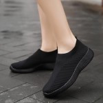 Womens Slip On Sneakers Walking Tennis Shoes Lightweight Breathable Comfortable Gym Workout Athletic Shoes