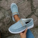 Wide Width Breathable Slip-On Walking Shoes - Comfortable Low-Cut Travel Sneakers