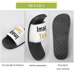 Generic Custom Slides Slippers Personalized Photo Text Slippers Sandals Comfortable Bathroom Shower Slippers Casual Sandals Shoes Customized Sandals for Men Women