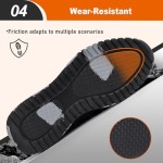 Steel Toe Shoes for Men Work Safety Shoes Industrial Construction Shoes Mid Cut Industrial Boot Work Sneakers Comfortable Lightweight Safety Shoes for Work