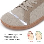 Men's Barefoot Wide Toe Box Shoes - Minimalist Barefoot Shoes with Zero Drop Sole Extra Wide Slip on Walking Shoes for Men