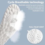 Cloud Insole for Women Men,4D Cloud Massage Shoe Insoles,Anti Fatigue,Shock Absorption,Foot Pain Relief,U-Shaped Memory Foam Insoles