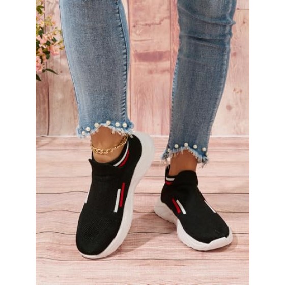 Women's Walking Tennis Shoes Slip On Sneaker Comfortable Lightweight Casual Athletic Gym Shoes